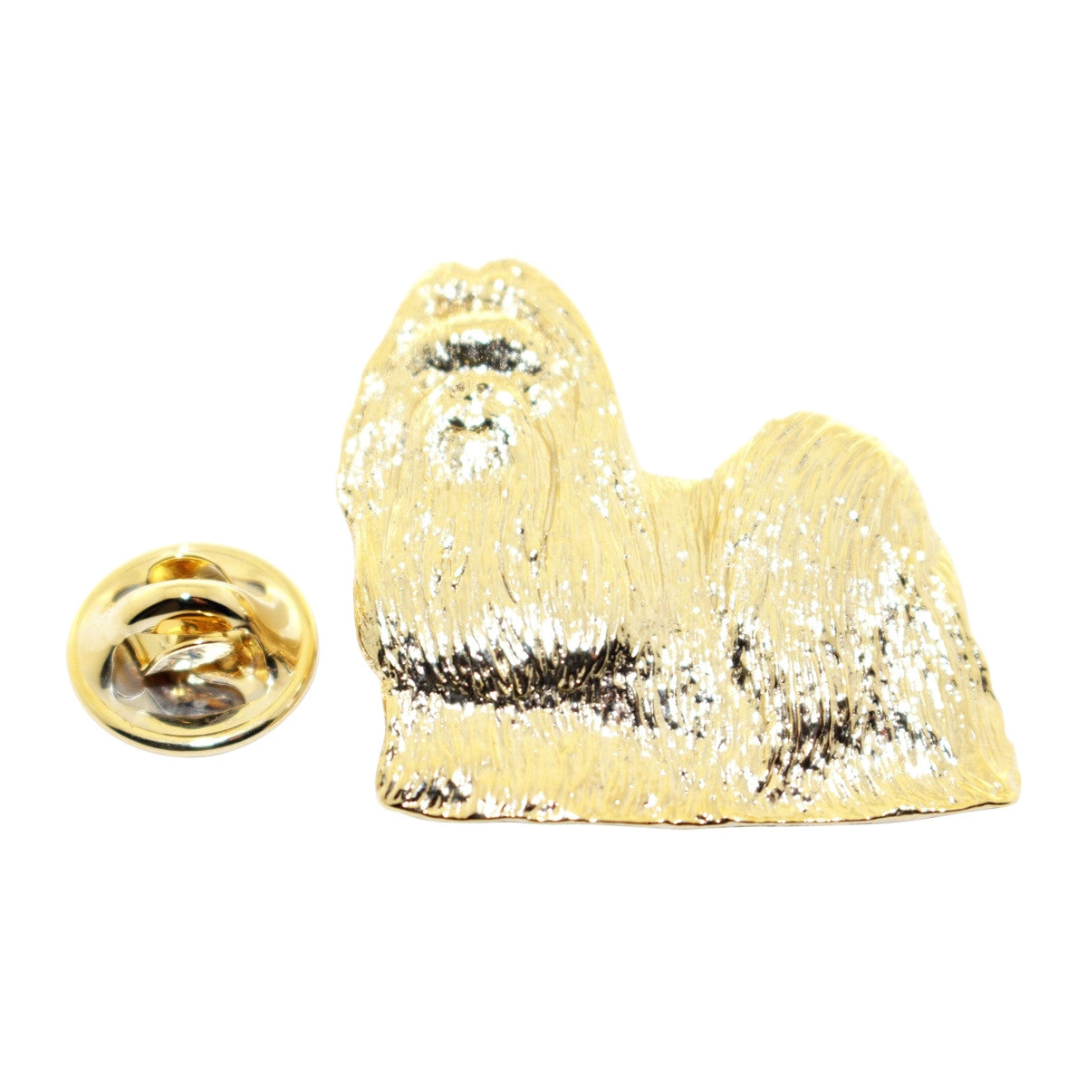Shih Tzu Show Cut Pin ~ 24K Gold ~ Lapel Pin ~ 24K Gold Lapel Pin ~ Sarah's Treats & Treasures